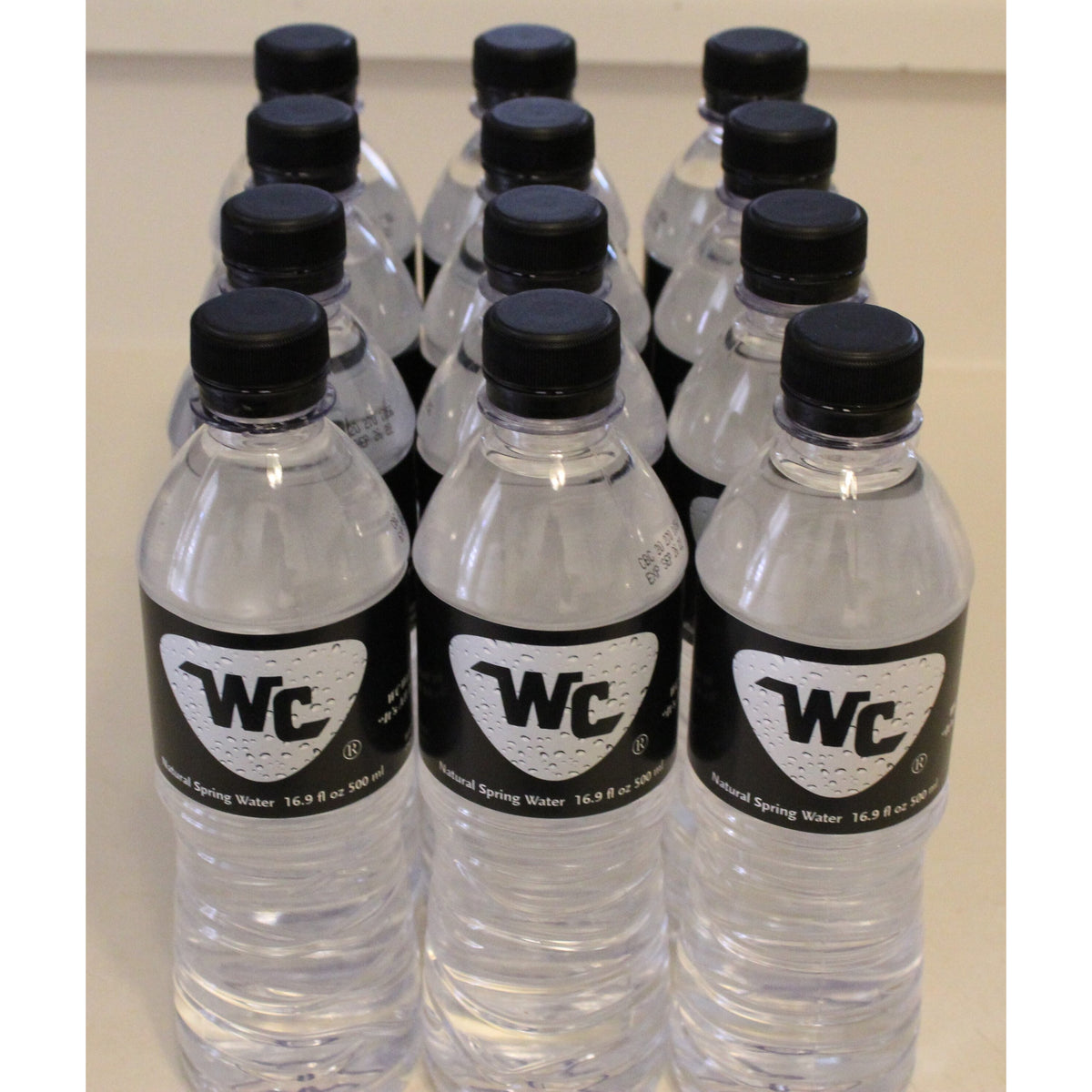 Shipping 12 Pack (16.9 FL. OZ.) Wc Water Bottle Natural Spring Water